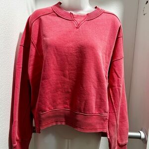 Free People Intercept Hibiscus Sweatshirt. NWT. Med